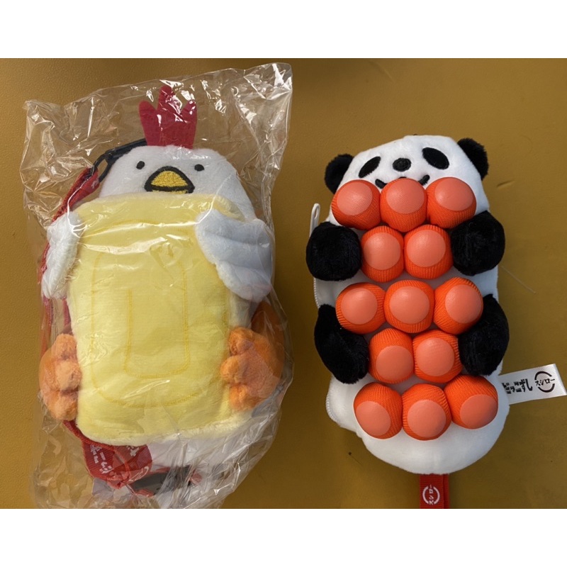 壽司郎 娃娃 卡套 識別證 只剩鮭魚卵熊貓