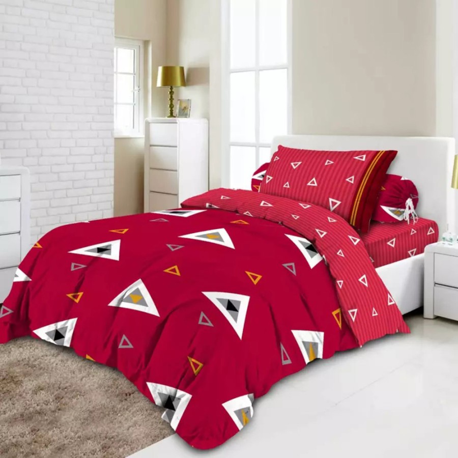 床罩 Vito 床單額外單人 120x200 厘米朱紅色圖案