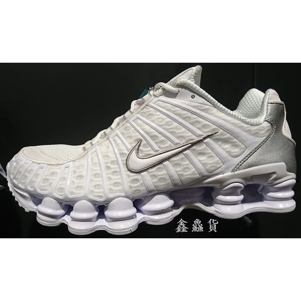 2019 六月nike Shox Tl 運動鞋慢跑鞋彈簧鞋白灰av3595 100 蝦皮購物