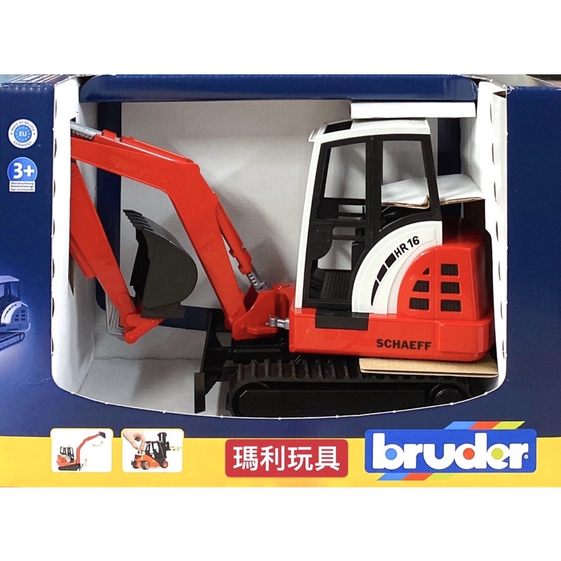 【瑪利玩具】BRUDER Schaeff 小型挖土機 RU02432