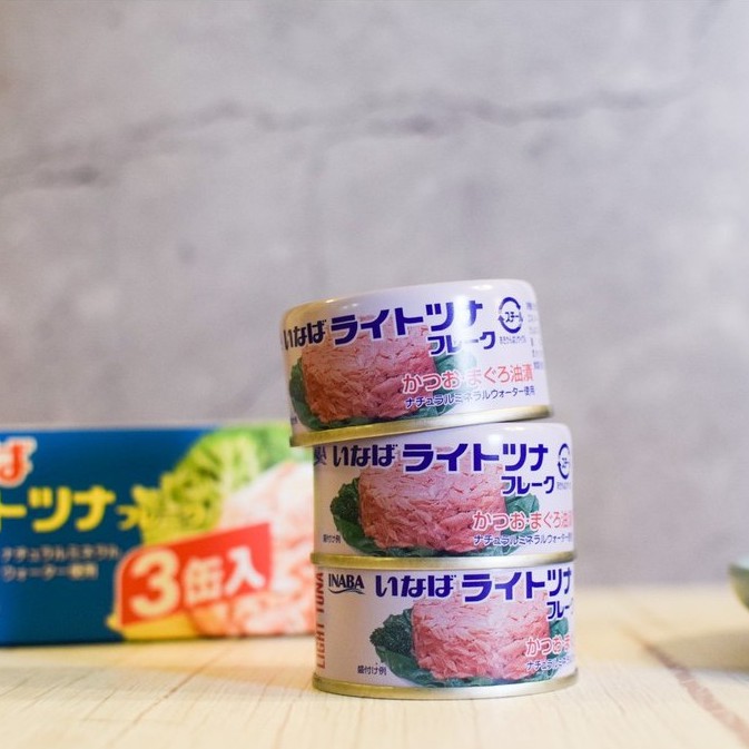 日本原裝進口｜稻葉三入鮪魚鰹魚罐(240g)