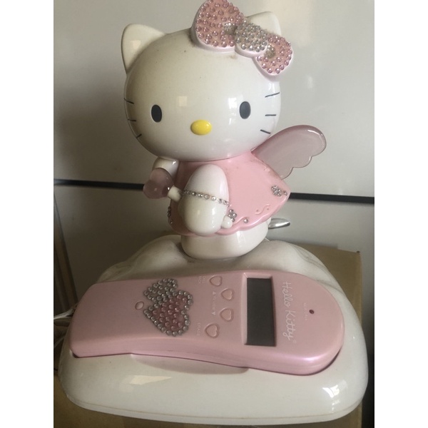 雲朵上的天使Hello Kitty家用電話機 來電時翅膀與愛心手杖會閃爍