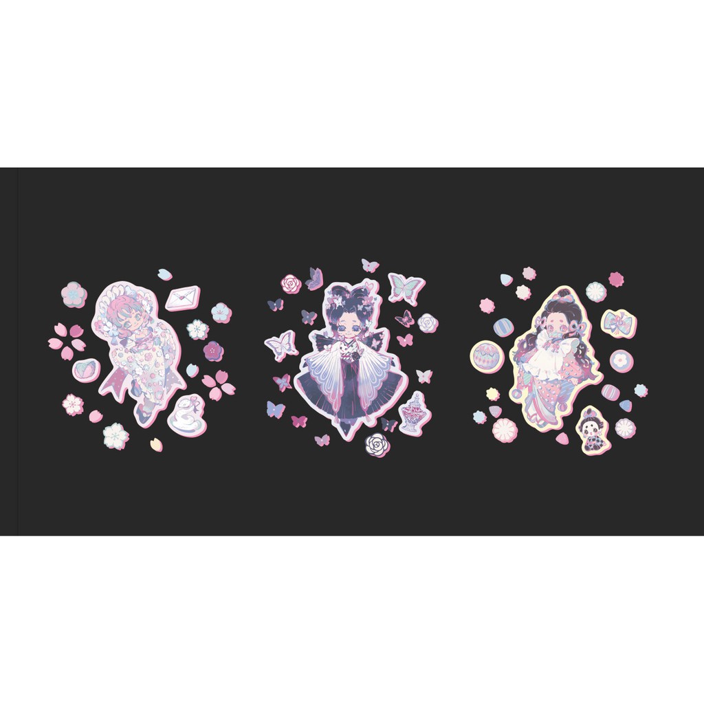 松阪 鬼殺糖花開富貴 貼紙素材包鬼滅之刃彌豆子甘露寺蜜璃胡蝶忍 蝦皮購物