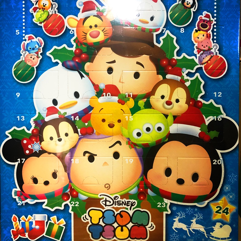 聖誕節交換禮物🎁 日本🇯🇵迪士尼TSUM TSUM聖誕倒數日曆