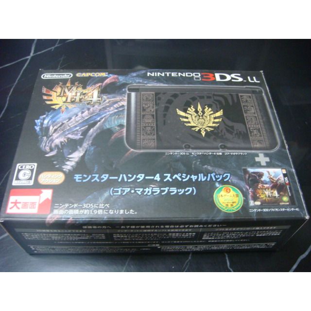 東瀛殿堂 3ds Ll 魔物獵人4 哥亞 瑪卡拉黑同捆機 日規機全新品 蝦皮購物