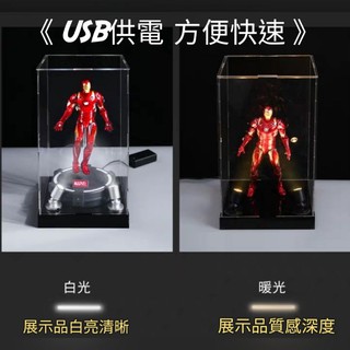 TC寶寶 投射燈 格納庫 防塵盒 展示盒 冷光暖光 USB PG 12吋 POP 防塵罩 鋼彈 模型