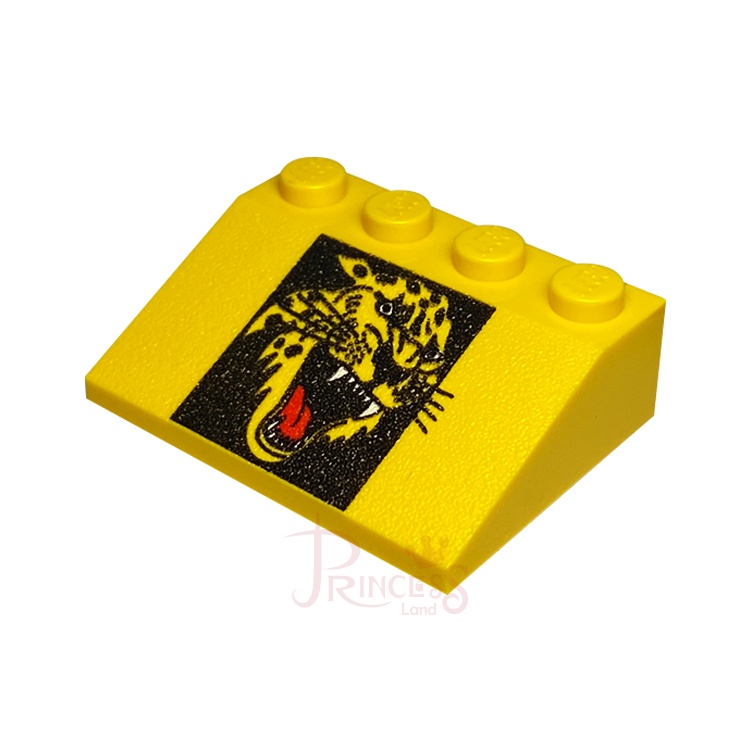 公主樂糕殿 LEGO 樂高 1998年 5600 賽車 3x4 斜磚 咆嘯 獵豹 印刷 黃色 3297px5 T456