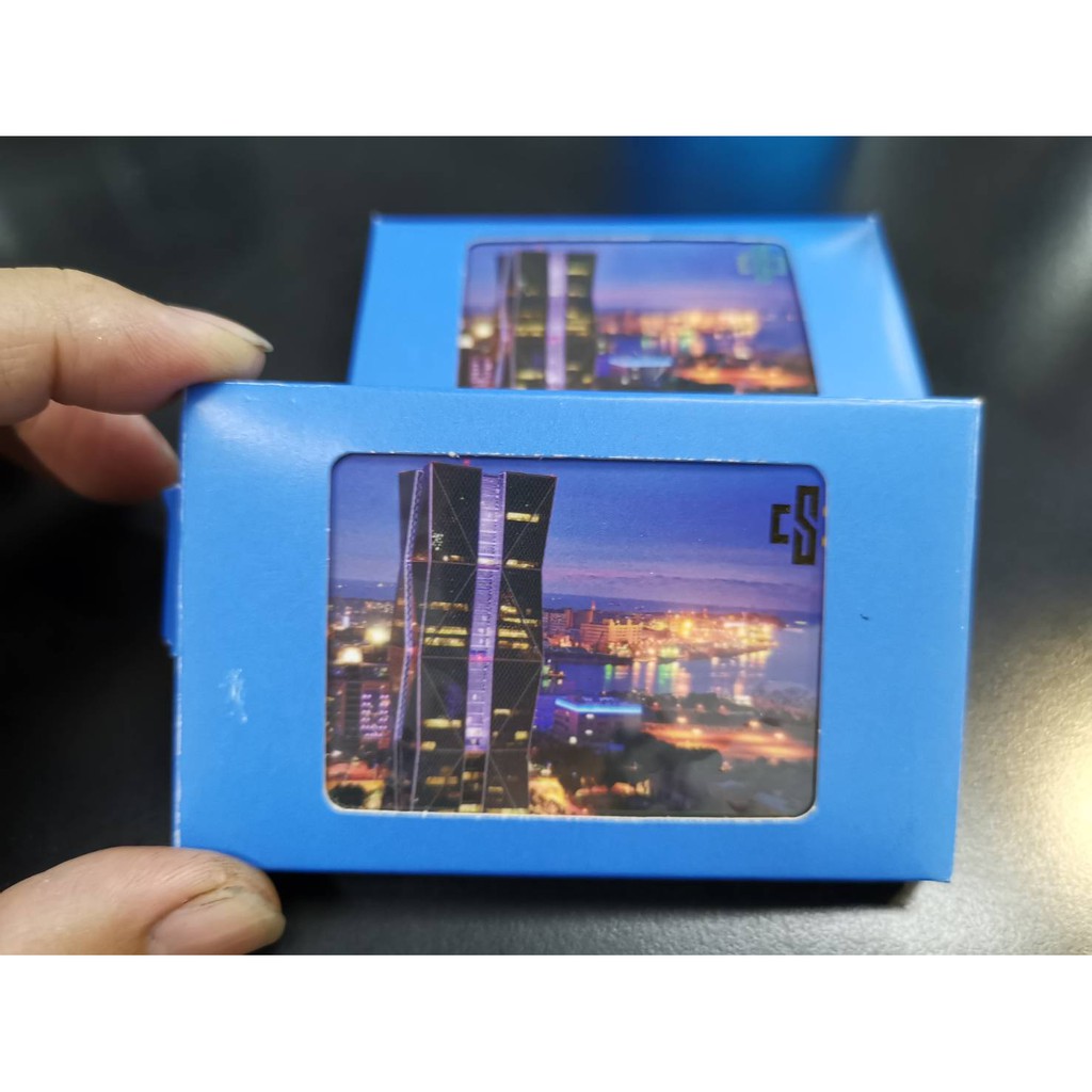 山葉錦昌機車-中鋼2019股東會紀念品 名片匣及一張已經儲值50元的一卡通幸福儲卡鋁盒名片盒