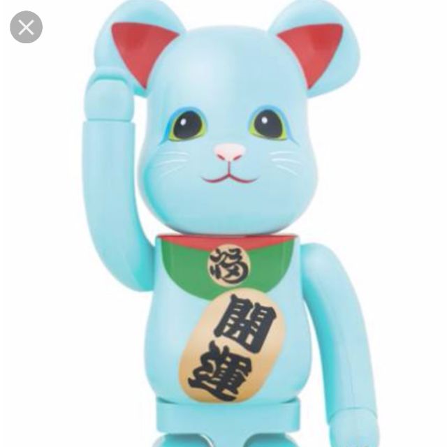 全新現貨1000 招財貓夜光gid 螢光藍be Rbrick 日本玩具潮流公仔medicom 蝦皮購物