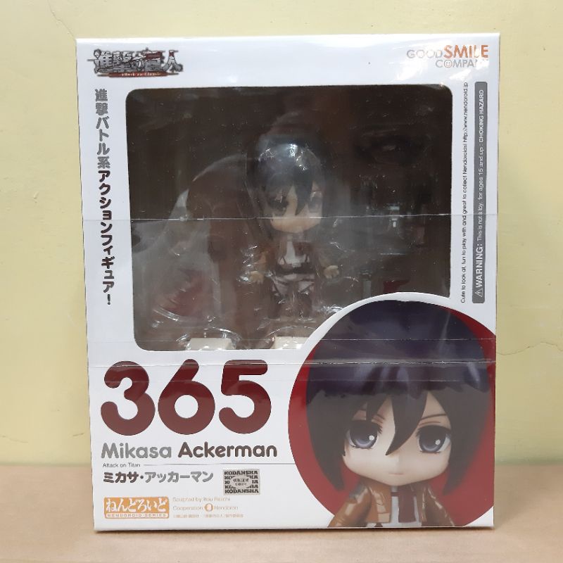 DSC☆日版 No.365 黏土人 米卡莎 阿卡曼 Mikasa 進擊的巨人 GSC 全新 現貨 模型
