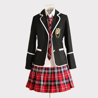 超ins服装城 特惠臺灣英倫風學院風校服套裝韓國中學jk制服女子中學生高中班服秋季套裝 蝦皮購物