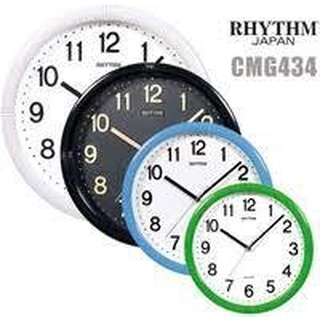 <秀>RHYTHM 日本麗聲28CM簡約薄框滑動式靜音時鐘 掛鐘 CMG434NR(滑動式)