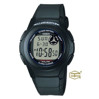 【天龜 】CASIO 10年電力 復古 電子運動錶 F-200W-1A
