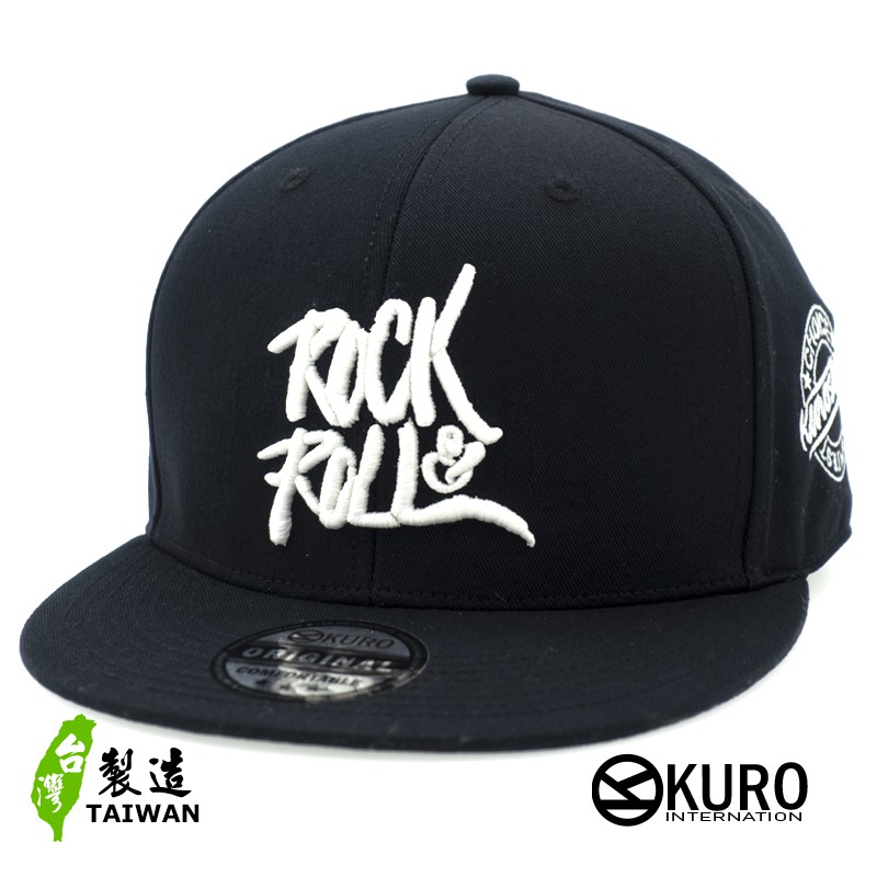 KURO-SHOP ROCK&ROLL 螢光繡線 潮流板帽 棒球帽(可客製化電繡)