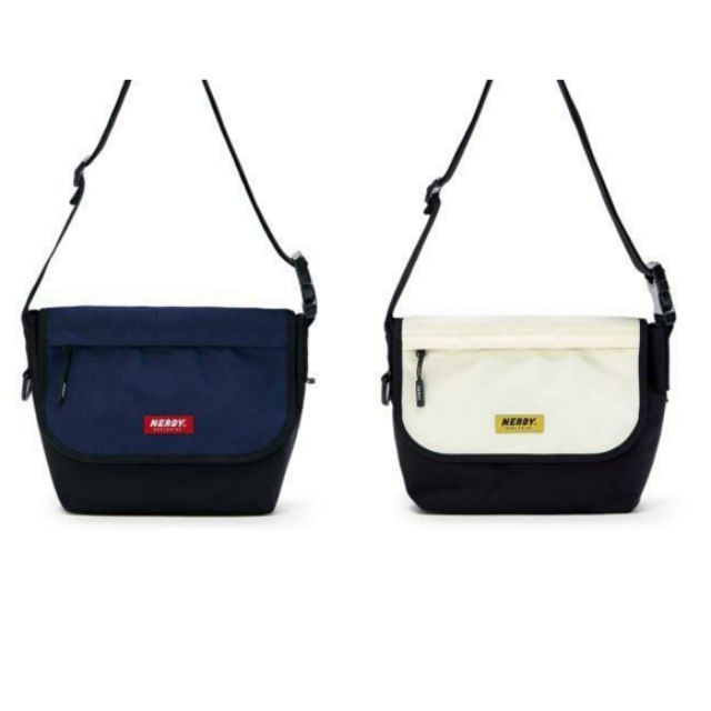 現貨 韓國正品 NERDY Messenger Bag 郵差包 斜背包 側背包 小包 藍色現貨
