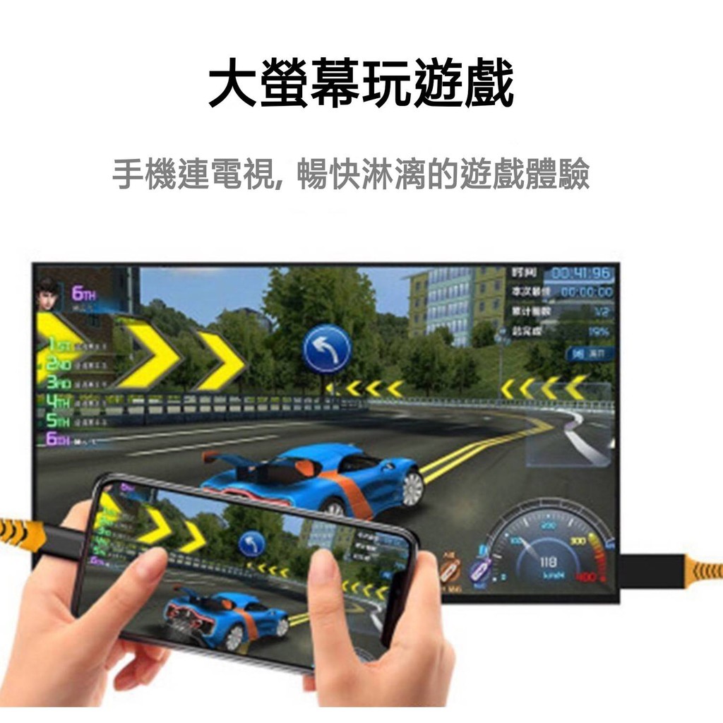 手遊/追劇神器 安卓 tepy-c 蘋果手機 轉HDMI 高清視頻 轉換器 傳輸線 電視 螢幕同步