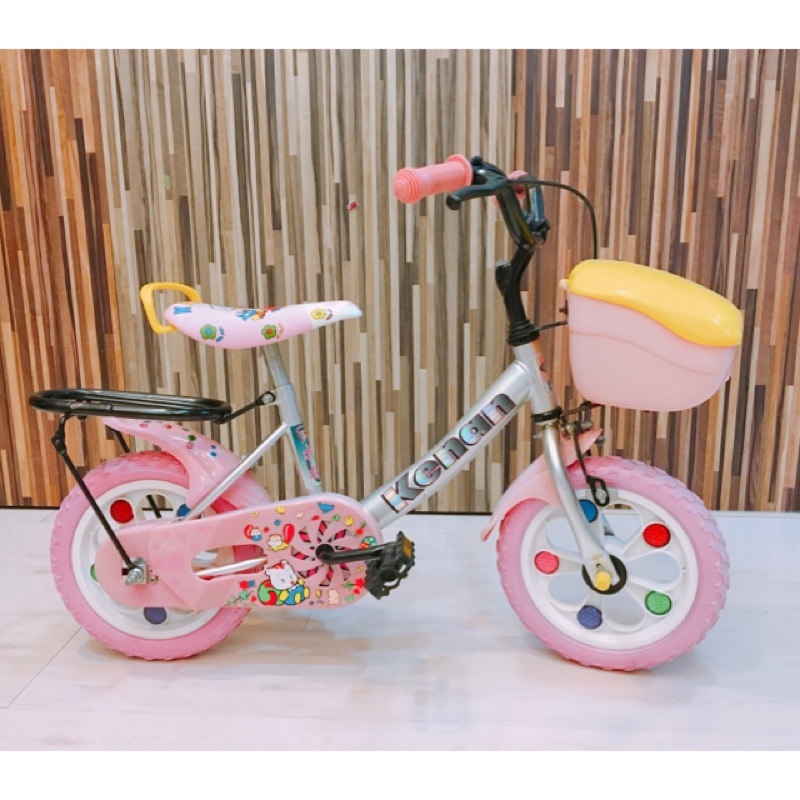 代售二手粉紅色兒童腳踏車～限自取