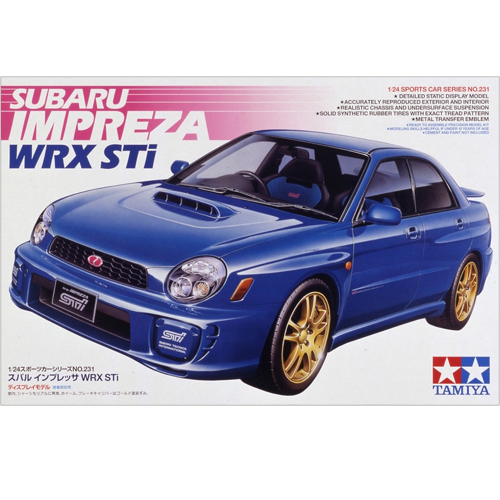 阿莎力 田宮 24231 1/24 速霸陸 Subaru Impreza WRX STi 模型