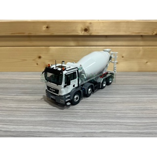 《憨吉商店》NZG•MAN TGS•8x4•混凝土攪拌車•水泥車•工程模型1:50•紙盒裝•9651•