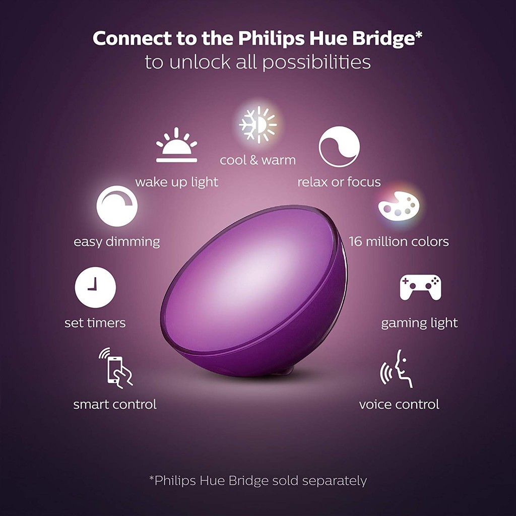philips hue go google home