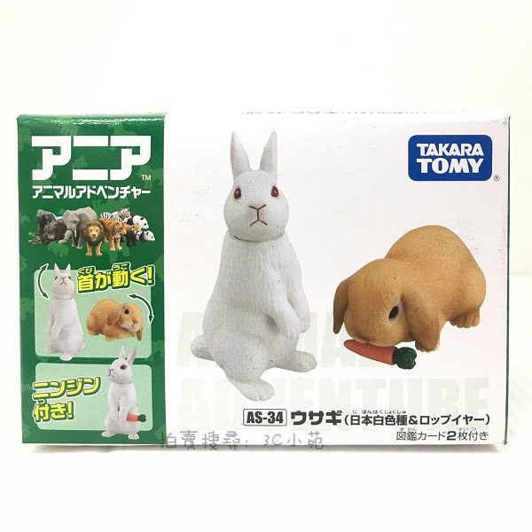 Haha小站 An 麗嬰日本takara Tomy 探索動物多美動物as 34 兔子生日禮物 蝦皮購物
