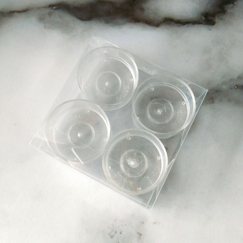 【AYUR】《全新升級》加厚+保護膜 四入茶蠟蠟燭用pvc透明包裝盒 防塵盒