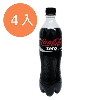 可口可樂 zero 零熱量 600ml (4入)/組【康鄰超市】