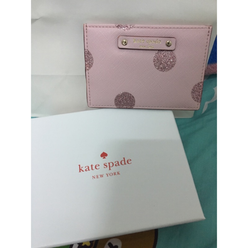 (美國購入現貨)Kate spade 粉色名片夾