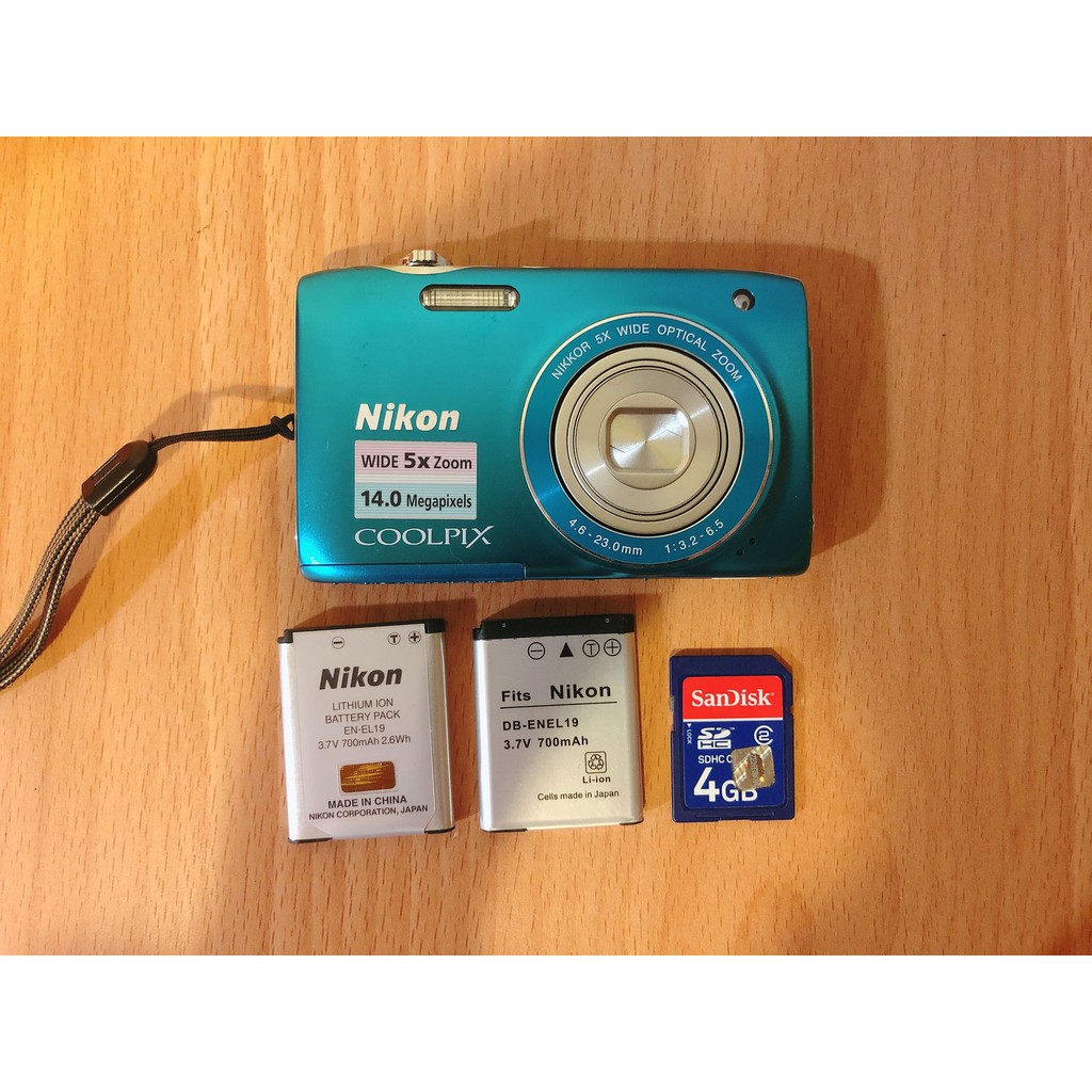 Nikon Coolpix s3100 數位相機 湖水綠 湖水藍 二手