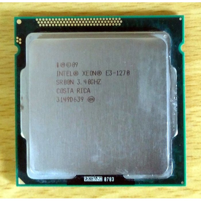 Xeon E3-1270 3.4G 1155 腳位 CPU (效能勝過 i5-4590)