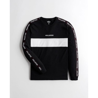 Hollister 海鷗LONG-SLEEVE EMBROIDERED LOGO GRAPHIC TEE