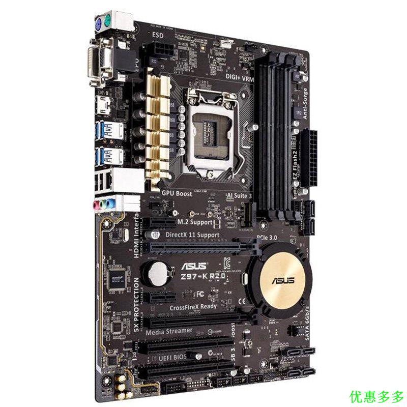 庫存新Asus/華碩Z97-K R2.0主板1150 DDR3 Z97-C/P/K M.2超頻遊戲