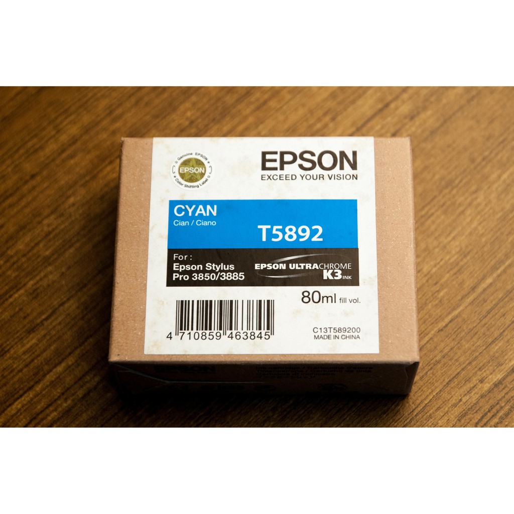 EPSON 原廠墨水匣 T589200  (藍)80ml (PRO 3850/3885)