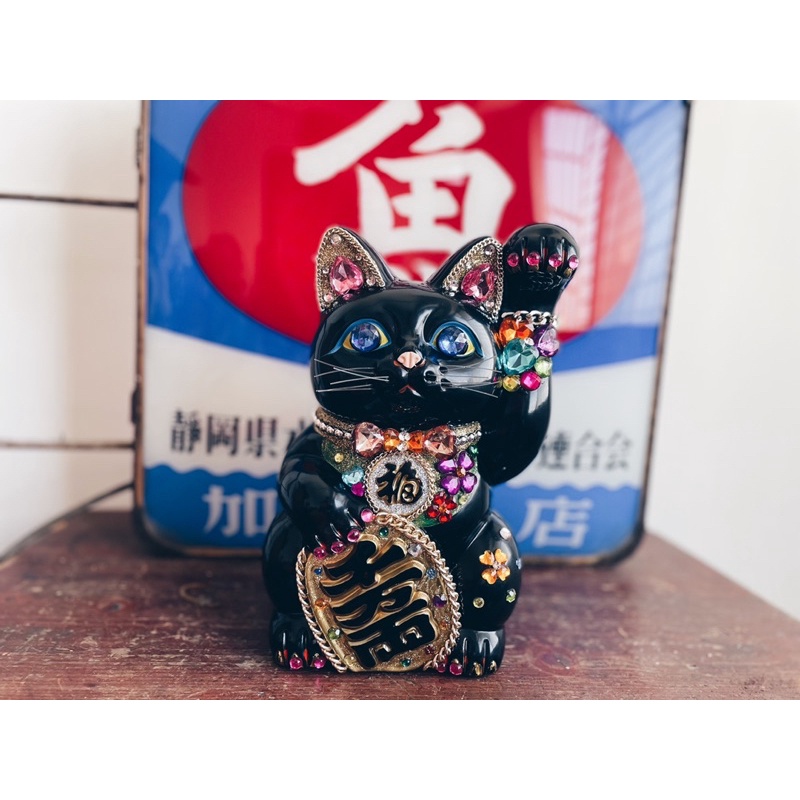 《老·私敧》老物 舊貨 日本 手工 貼鑽 招財貓 古道具 deco loft