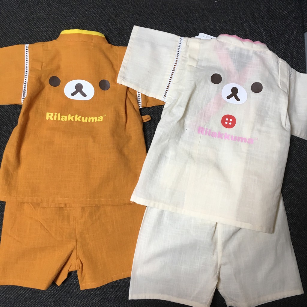 現貨✨日本 ✨ 拉拉熊 浴衣 和服 甚平 兒童 兒童浴衣 男童 寶寶浴衣 和服 祭典 Rilakkuma 懶熊 懶妹