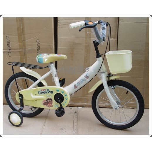♡曼尼♡ 台製 16吋 cool~狗 腳踏車 兒童自行車 童車 全配/臀座加寬/打氣輪/鋁框/小籃子/免組裝 米