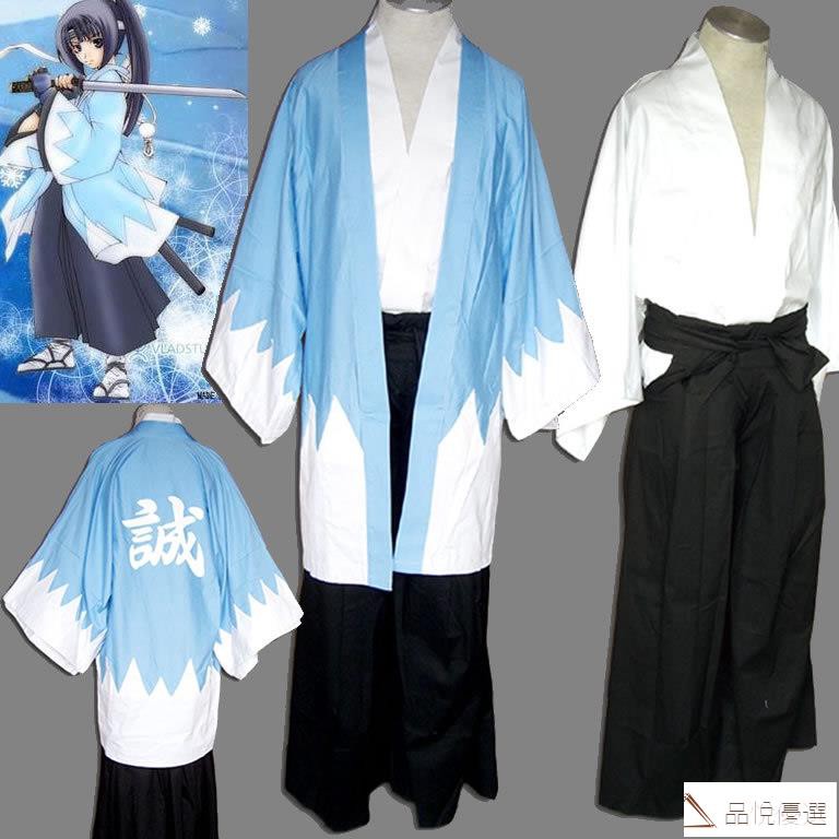 Cosplay 動漫服裝新撰組 藍色誠字劍士服 D8b956 蝦皮購物