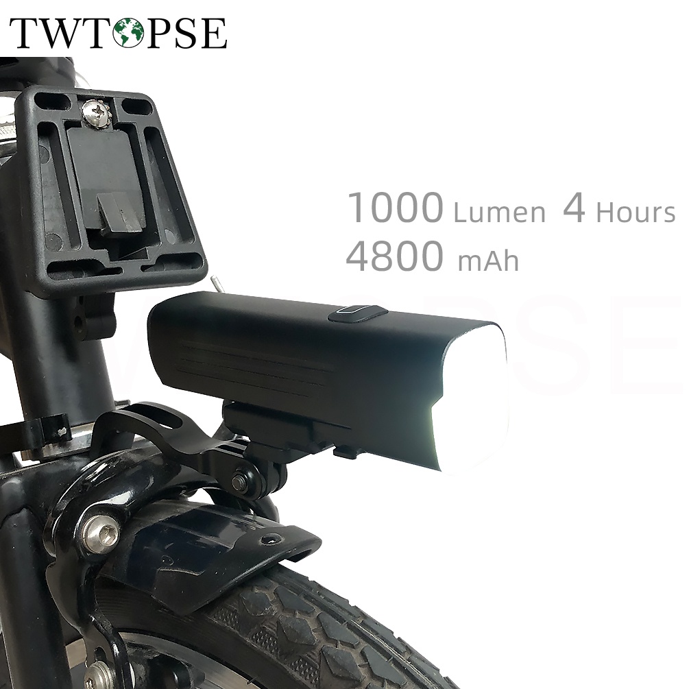 Twtopse 德標 1000 流明自行車燈,帶安裝支架,適用於 Brompton 折疊自行車 3SIXTY