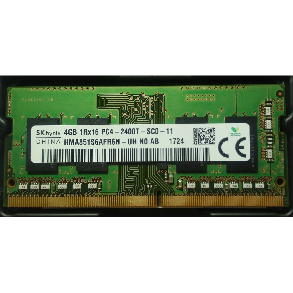 SK hynix海力士 4GB DDR4 SDRAM PC4-2400T NB筆記型電腦記憶體RAM