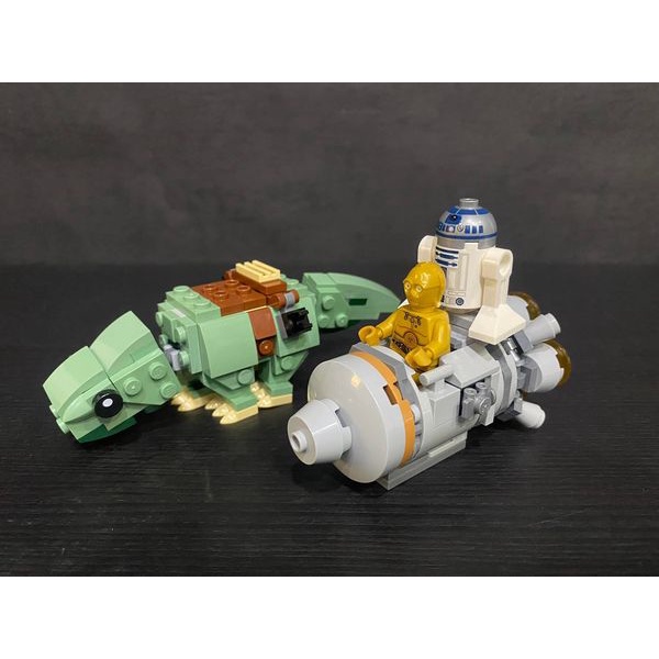 二手 展示品 好時光 Lego 樂高 STAR WARS 星際大戰 75228 拆售載具 無說明書 3CPO R2D2