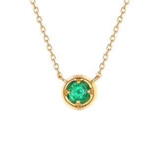 熙珠寶 夢幻系珠寶《 14K金 天然 祖母綠 項鍊 鎖骨鍊 》手作珠寶 有溫度的珠寶 輕珠寶 設計 時尚 K金 寶石