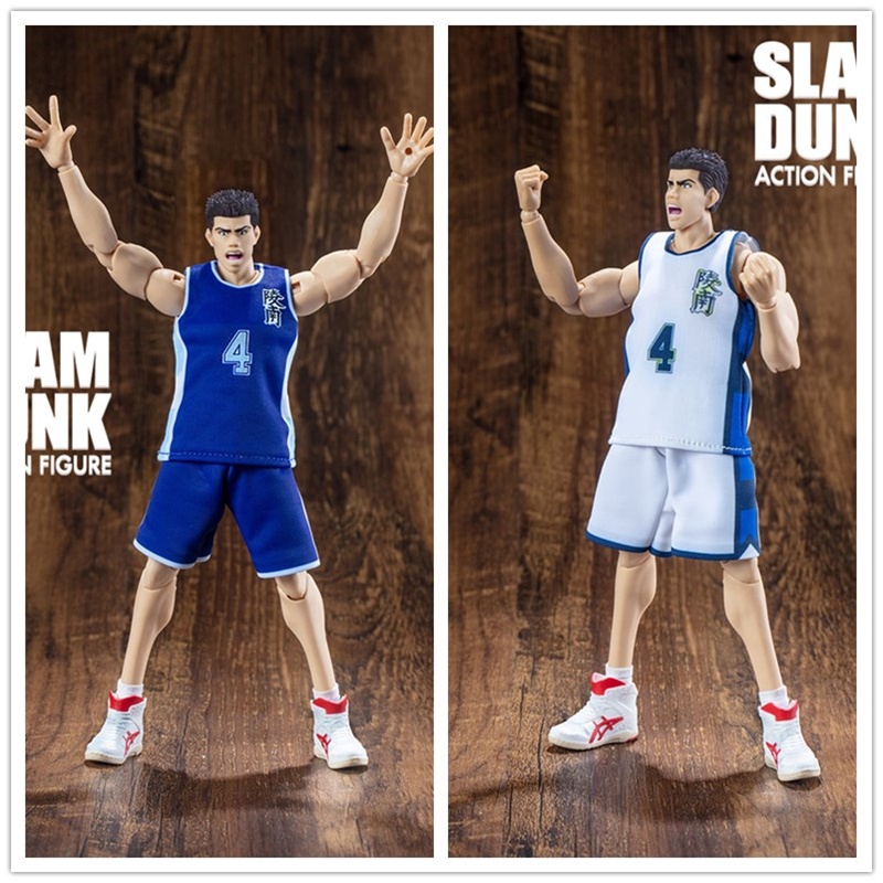 大聖模型灌籃高手陵南隊魚住純4號可動人偶slamdunk運動套籃球架 蝦皮購物