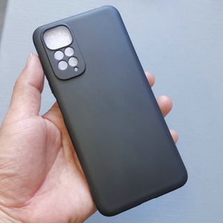 適用於小米 Redmi Note 11 4G、Redmi Note 11S 4G 的黑色柔性保護殼,帶攝像頭鏤空保護裝置