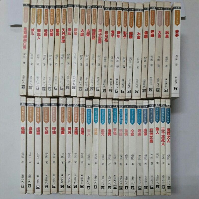 S27上隨遇而安書店 倪匡科幻修訂新版倪匡著風雲時代共47冊合售無釘一部份有絕版書不退換章如圖 蝦皮購物