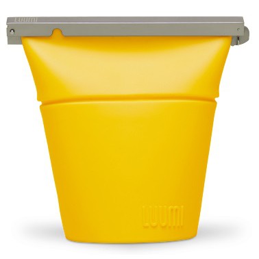 【LUUMI】BOWL 加拿大 100%白金矽膠外食帶 黃色 附收納袋 桶身可自立 環保食物袋