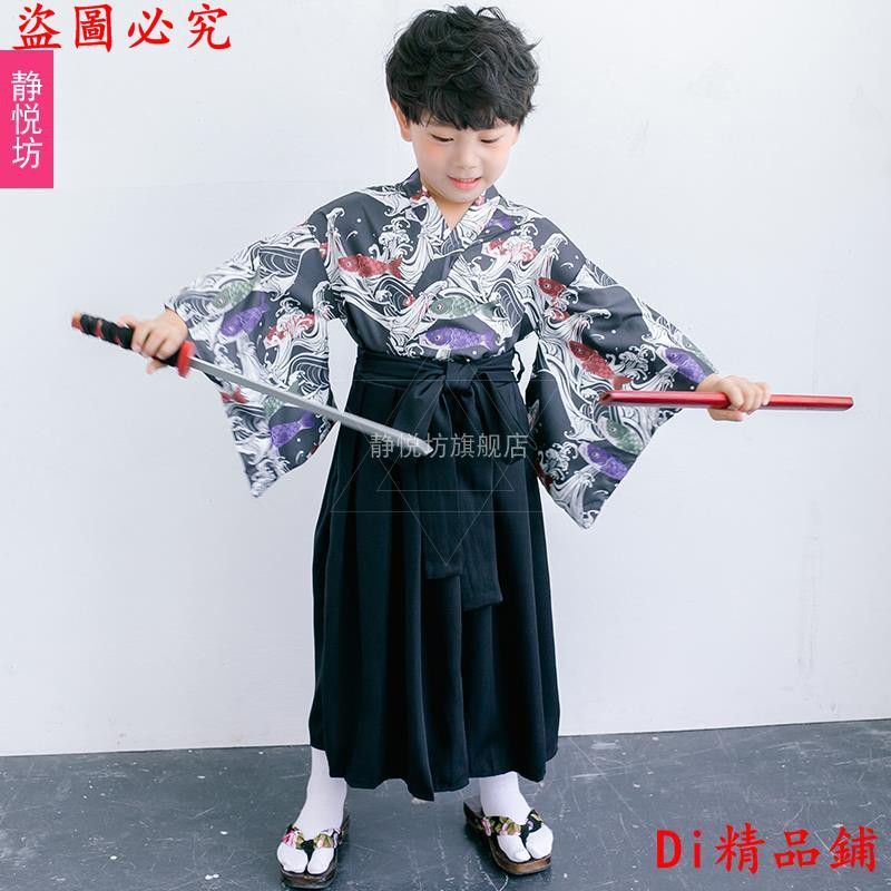 下殺萬聖節服裝兒童cos日本武士振袖和服男童六壹節服裝傳統浴衣寫真 蝦皮購物