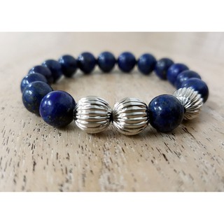 {喜樂地} BB02 青金石串珠手鍊 Lapis Lazuli Beaded Bracelet