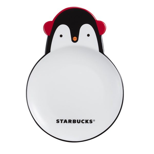 Starbucks 台灣星巴克 2016 聖誕節 俏皮企鵝點心盤 糖果盤 瓷盤 盤子 盤