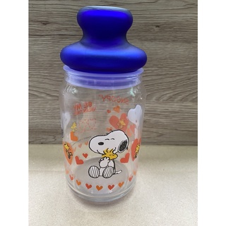 【盒損】全新 史努比Snoopy玻璃密封罐 儲物罐 糖果罐 保鮮 收納 食品密封 防潮罐 密封 帶蓋透明保鮮密封罐