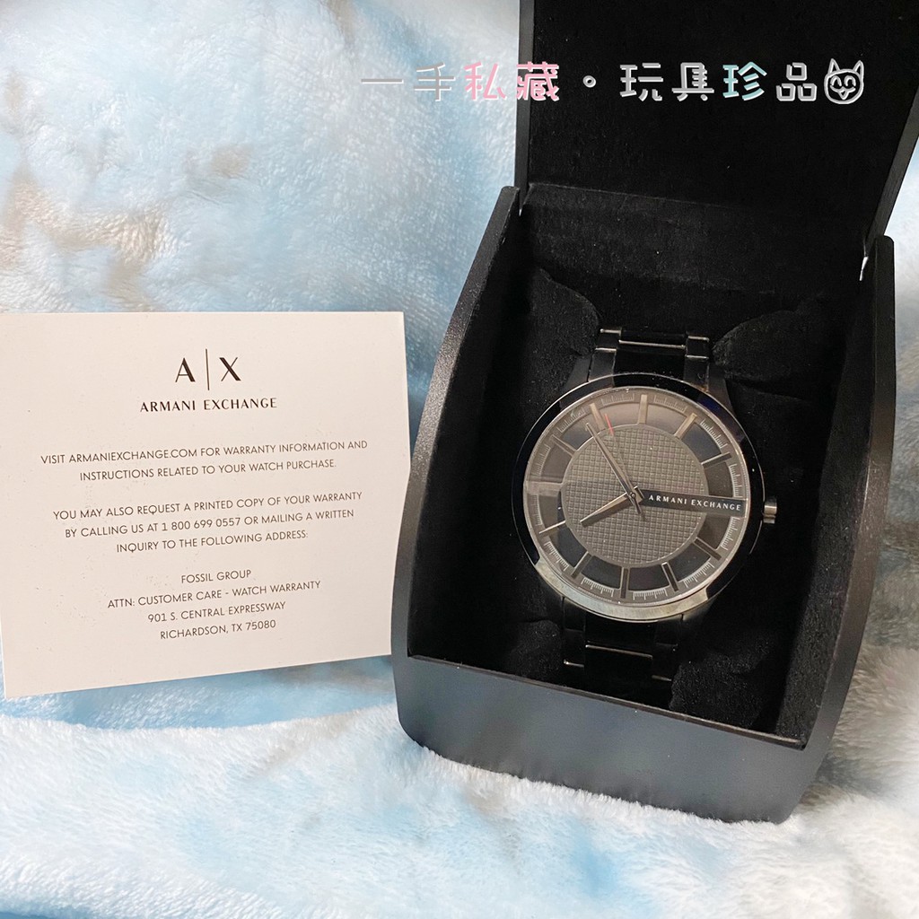 【9成新】Armani Exchange AX 正品 男錶 AX2188 不鏽鋼  鋼錶帶
